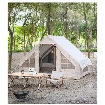 Su geçirmez Şişme Çadır Lüks Kamp otel çadırı 5-8 Kişi Büyük Taşınabilir Kamp Çadırı hava pompası İle Aile Partisi İçin