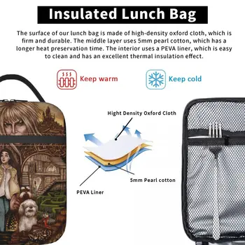 Yemek kabı Fantezi Film Labirent Solucan Ludo Aksesuarları Öğle Yemeği yiyecek kutusu Çok Fonksiyonlu Termal Soğutucu yemek kabı Okul İçin