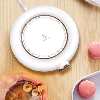 Elektrikli kahve kupa ısıtıcı sabit sıcaklık kahve kupa ısıtma Coaster hafif süt sıcak plaka ayarlanabilir ev ofis için
