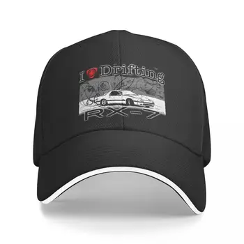 Yeni I love Sürüklenen RX7 beyzbol şapkası Rave siyah Golf Giyim noel şapkaları Kap Kadın erkek