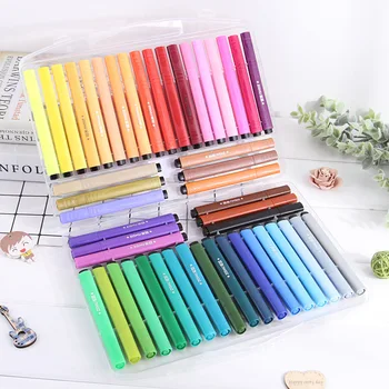Su renkli Kalemler Çocuk Üçgen Kalemlik Fırça Renkli Kalem Ofis Okul Sanat Malzemeleri Pratik Boyama Renkli Çocuk