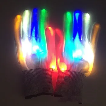 LED flaş glow-in-the-dark eldiven Palmiye Glow eldiven Noel Cadılar Bayramı atmosfer glow-in-the-dark eldiven