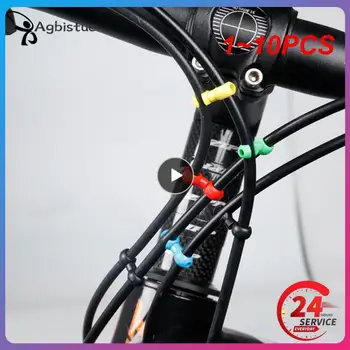 1~10 ADET Bisiklet S Şekilli Klipler Plastik Kanca Klipleri Dönen Bisiklet Fren Dişli Çapraz Kablo Düzenli Klip Aracı Bisiklet Aksesuarları