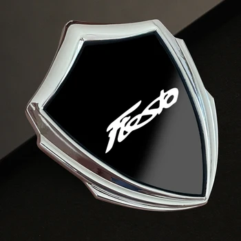 Araba Sticker 3D Tarzı Amblemi Araba Vücut Trim Sticker Çıkartma Rozeti Aksesuar İç Metal Araba Sticker Ford Fiesta İçin