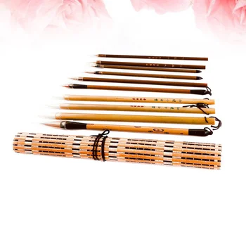 Çin Kanji Fırça Mürekkep Suluboya Fırçaları Boya Fırçaları Orkide Bambu Boyama
