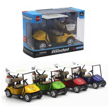 Diecast Metal Golf arabası Modeli Mini Golf arabası Modeli Oyuncak Geri Çekme Eylem Arabası Montaj Modeli Oyun Araç Oyuncak Erkek Kız İçin