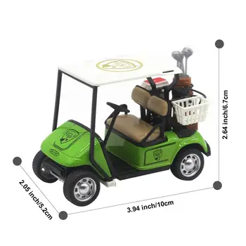 Diecast Metal Golf arabası Modeli Mini Golf arabası Modeli Oyuncak Geri Çekme Eylem Arabası Montaj Modeli Oyun Araç Oyuncak Erkek Kız İçin