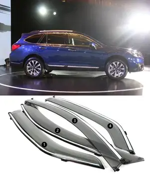 Subaru OUTBACK 2015 -2021 için Araba Styling Krom Araba Pencere Güneş Havalandırma Siperliği Yağmur Muhafızları Güneş / Yağmur Kalkanı dış dekorasyon YJF