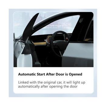 Head Up Display Araba gösterge paneli Küme Tesla Modeli Y Modeli 3, HUD Dijital Akıllı Göstergesi Hız Göstergesi