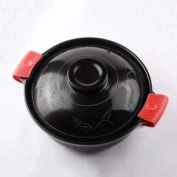 2 adet Pot Kolu Tutucu İsıya Dayanıklı Anti Haşlanma Pot Tutucu Klip Kaymaz Pot Kolu Koruyucuları Pişirme Aracı Mutfak alet