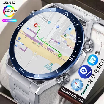 Yeni İş Ultimate Akıllı İzle Huawei Erkekler için Bluetooth Çağrı Pusula NFC 100 + Spor Smartwatch Su Geçirmez Saatler IOS