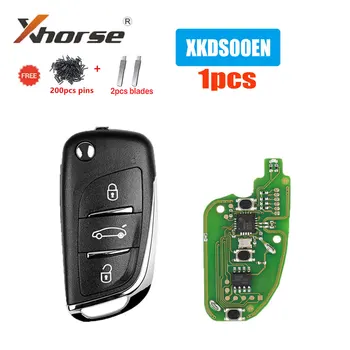 1 ADET Xhorse XKDS00EN Araba Uzaktan Anahtar 3 Düğmeler VVDI2 X002 Araba Anahtarı Volkswagen DS için Uzaktan Anahtar VVDI2 / VVDI MINI ANAHTAR aracı / Max