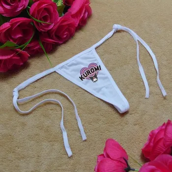Seksi Hello Kitty Külot Kadın Anime Karikatür Kuromi Strappy İç Çamaşırı Tanga Kawaii Y2K Kız T Dize Pantolon Dikişsiz Külot