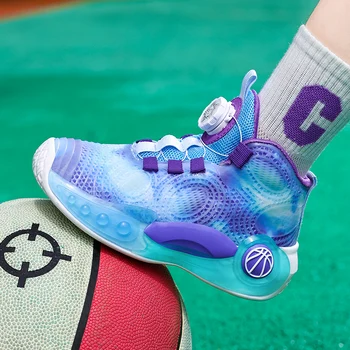 Gelgit çocuk Yüksek Top Spor Ayakkabı Erkek Kız Açık Yürüyüş koşu ayakkabıları basketbol botu çocuk Sepeti Garcon Fille Enfant
