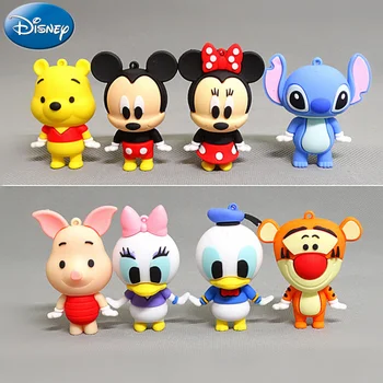 Disney Parti Dekorasyon Sahne Mickey Minnie Pooh Tuşları kek topper Bebek Model Oyuncaklar Çocuk Masaüstü Süs Dekorasyon Hediyeler