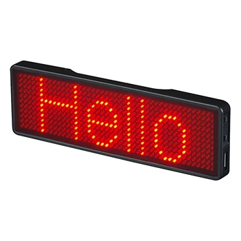 Bluetooth LED adı rozeti şarj edilebilir ışık burcu DIY programlanabilir kaydırma mesaj panosu ekran LED, tip 2