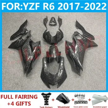YENİ ABS motosiklet kaporta kiti İçin fit YZF R6 YFZ-R6 2017 2018 2019 2020 2021 2022 2023 Kaporta Fairings set karbon fiber boya