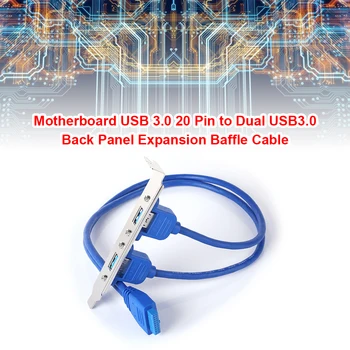 USB 3.0 Arka Panel Anakart USB 3.0 20 Pin 2 USB3. 0 Bölme Genişletme Kablosu