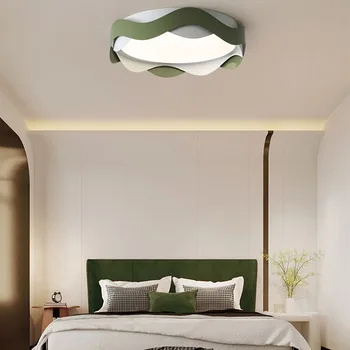 Dairesel Spektrum Tavan Lambası Beyaz Yatak Odası Vintage İskandinav Odası Lamba Sıcak Göz Koruması Lampara Led Techo Ev Dekorasyonu