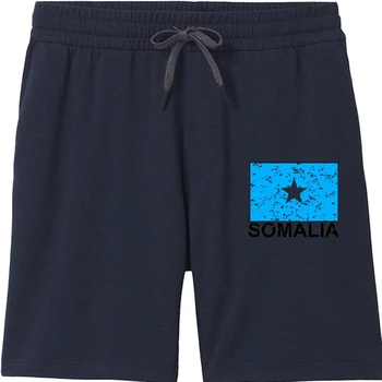 Somali Bayrağı-Özel Vintage Baskı Erkek Erkek Şortu