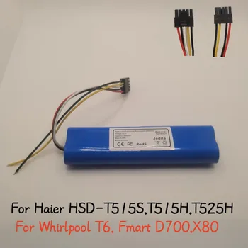 14.4 V 3500mAh için Haier HSD-T515S.T515H.T525H.T750B.HB-X775W.Whirlpool T6.Fmart D700.Süpürme robotu için X80 yedek parçaları