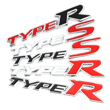 3D Metal Araba Ön Izgara Oto Amblem Rozeti Çıkartmaları Honda Type R Yarış Tipi S Spor Logosu Civic Accord Crv Hrv ŞEHİR CRİDER