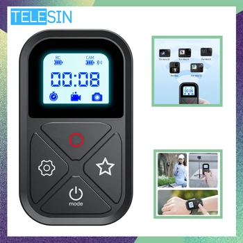TELESIN 80M Bluetooth Uzaktan Kumanda T10 GoPro Hero 12 11 10 9 8 Max Akıllı Telefonlar aksiyon kameraları Denetleyici Aksesuarları