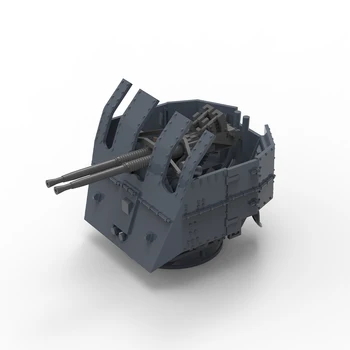 Yao'nun Stüdyo LY700009 1/700 3D Baskılı Reçine model seti Kraliyet Donanması Bofors e n e n e n e n e n e n e n e n e n e AA Tabancası(40MM) mark I 8 adet