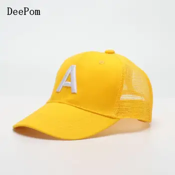 Deepom Çocuk beyzbol şapkası Yaz Güneşlik Örgü Şapkalar Erkek Kız Snapback Ayarlanabilir Gorras Açık Spor Kap