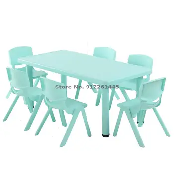 Anaokulu masa ve sandalyeleri çocuk eğitim masaları ve sandalyeleri plastik masalar boyama masaları anaokulu dikdörtgen