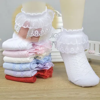 Bahar Yenidoğan Bebek Çorap Yay kurdele bağı Prenses Katı Yumuşak Pamuklu Bebek Bebek Kız Beyaz Sonbahar Çorap Yeni Yıl Hediyeleri