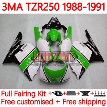 Çerçeve YAMAHA Yeşil siyah TZR-250 3MA TZR250 YPVS RS TZR 250 TZR250R 1988 1989 1990 1991 TZR250RR 88 89 90 91 Fairing 43No. 98
