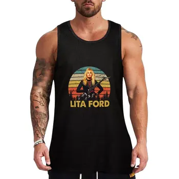 Yeni Vintage Lita Ford Öp Beni Ölümcül Hediye Fan Tank Top T-Shirt erkekler en çok satan ürünler