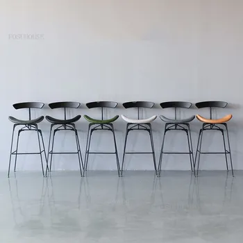Modern Bar Taburesi Endüstriyel Tarzı Karınca bar sandalyesi İskandinav Sandalye Restoran Sandalyeleri yüksek tabureler Ev Arka bar sandalyesi s Yemek Sandalyesi B
