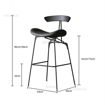 Modern Bar Taburesi Endüstriyel Tarzı Karınca bar sandalyesi İskandinav Sandalye Restoran Sandalyeleri yüksek tabureler Ev Arka bar sandalyesi s Yemek Sandalyesi B
