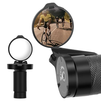 Bisiklet 1 ADET Dikiz Dışbükey Ayna Gidon Bırak Bar Dağı Akrilik Lens Arka Görüş Reflektör Hafif