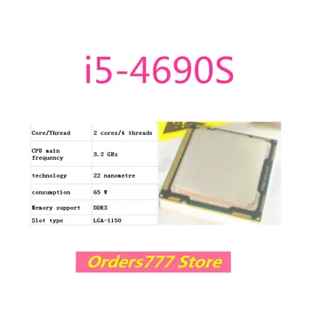 Yeni ithal orijinal i5 - 4690S 4690 S CPU Çift Çekirdekli Dört İplik 1150 3.2 GHz 65 W 22nm DDR3 DDR4 kalite güvencesi