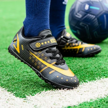 Futbol ayakkabıları kırık çivi erkek ılköğretim ve ortaokul öğrencileri özel spor ayakkabıları suni çim tf çocuk