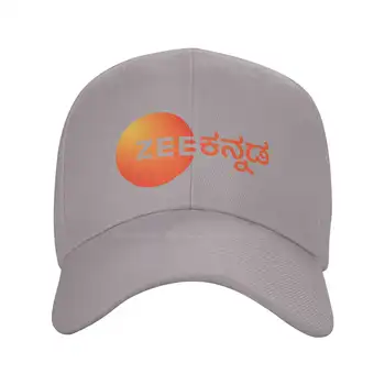 Zee Kannada Logo Baskılı Grafik Marka Logosu Yüksek Kaliteli Denim kap Örme şapka beyzbol şapkası