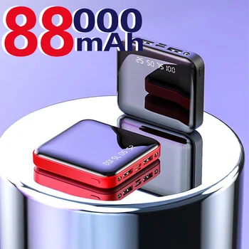 Güç Bankası 88000 mAh 22.5 W Hızlı Şarj PD20W QC18W Taşınabilir Şarj Cihazı harici pil 88000 mAh Powerbank Xiaomi iPhone