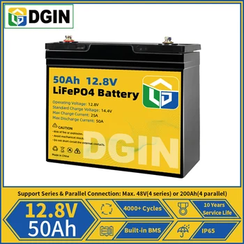 Lifepo4 Pil Paketi 12V 50AH SINIF A MARKA YENİ Dahili BMS Güneş Enerjisi Sistemi İçin golf arabası Ev Trolling Motor RV Van Hücreleri