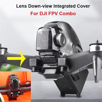 Lens Aşağı görünüm Entegre Kapak DJI FPV Combo Gimbal Kamera Sabit Koruyucu Aşağı Görsel Lens Kapağı DJI FPV Aksesuarları
