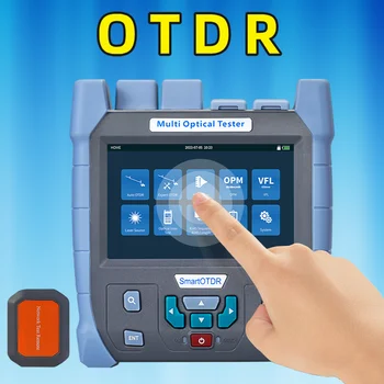 Optik Zaman Etki Alanı Reflectometer VFL / OPM / OLS / Olay Haritası / Rj45 Kablo Testi Dokunmatik Ekran Çok Fonksiyonlu OTDR Fiber Optik Test Cihazı