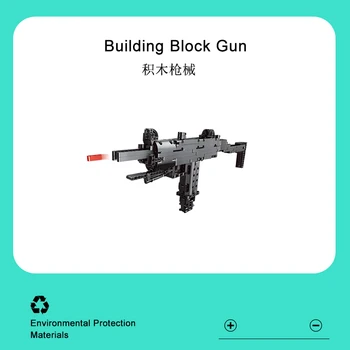 Kalıp KRAL 14001 Yapı Taşı Silah Serisi: Küçük Parçacık çocuk Eğitici Montaj Oyuncaklar Tatil Hediyeler