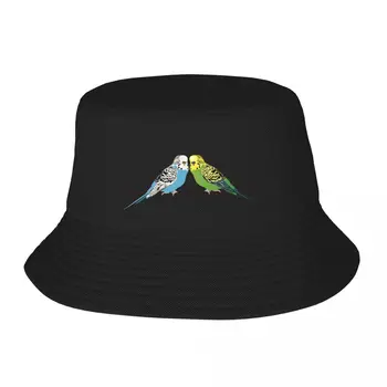 Yeni Muhabbet Kuşları Kova Şapka Balıkçılık Kapaklar baba şapka Beyefendi Şapka erkek Kap kadın