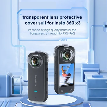 Anti-Scratch Insta360 X3 Yapışkan Lens Muhafızları Çift Lens 360 Mod Insta 360X3 Koruyucu Lens Kapağı Kamera Aksesuarları Yeni
