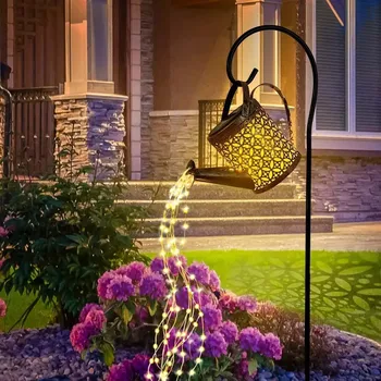 Güneş bahçe ışıkları su geçirmez güneş enerjili su ısıtıcısı sanat çim lambası açık ev yolu Yard bahçe dekoratif ışık güneş