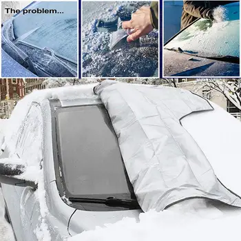 Kış Araba Ön Cam Kapak Cam Güneş Şemsiyeleri Evrensel Otomobil Anti Kar Don Buz Kalkanı Toz Koruyucu Kapak