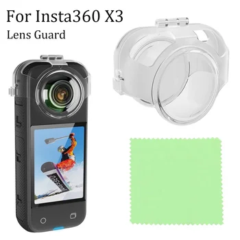 1 adet Şeffaf lens kapağı İçin Insta360 X3 koruyucu bone Eylem Kamera Lens Koruyucu Koruyucu Insta360 X3 Aksesuarları