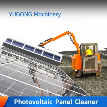 YG 3600-4200mm Geniş Temizleme güneş panelı Makinesi Fiyat Kuru Temizleyici Rulo Fırça Paletli Ekipmanları Yıkama Temizleme Araçları